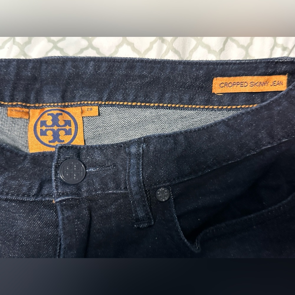 Tory Burch - Dark Denim Jeans - Picture 1 of 5